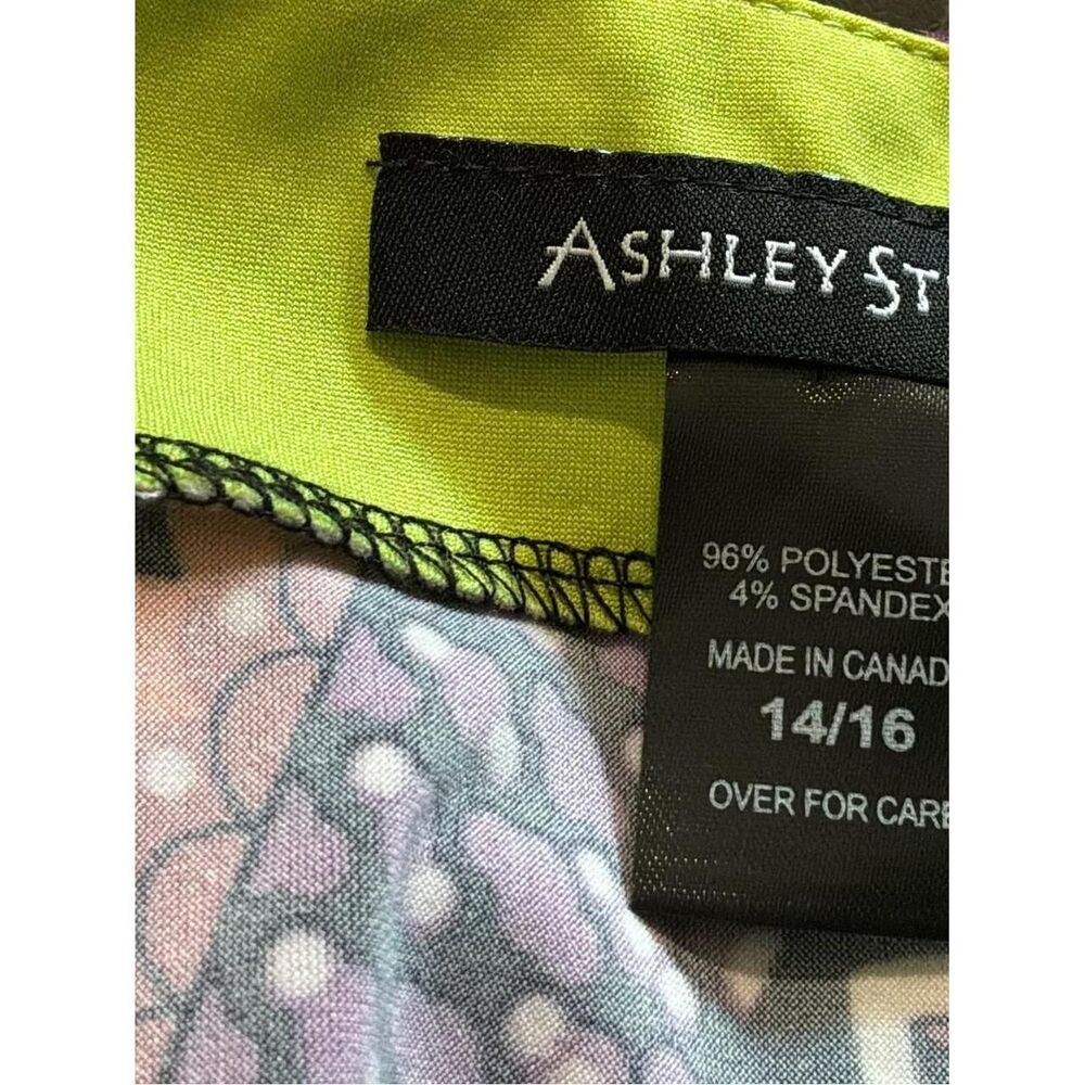 Ashley-stewart Women's Green and Purple Dress - Picture 4 of 4